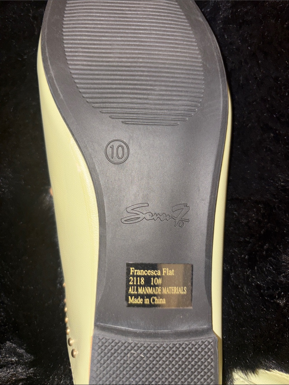 Gold-Studded Sage Green Women's Loafers - Picture 2 of 4